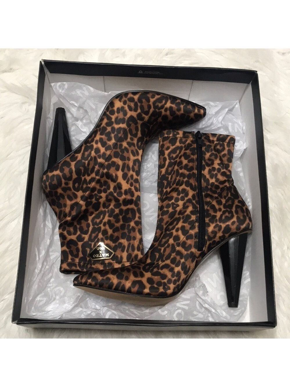 Inc Animal Print Stretch Luisa Ankle Boot